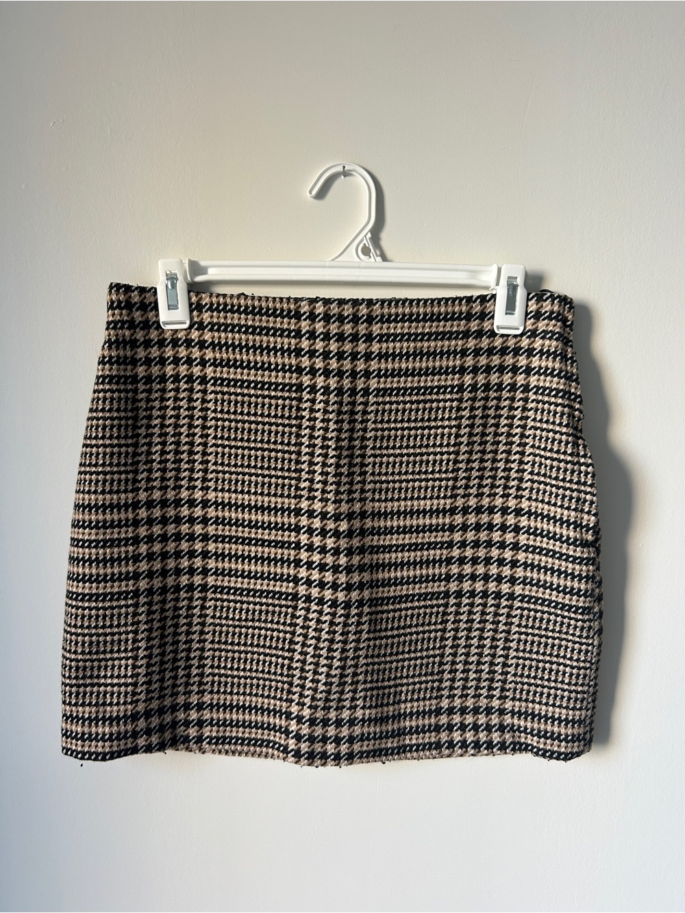 H&M Houndstooth Mini Skirt - Black & Cream
